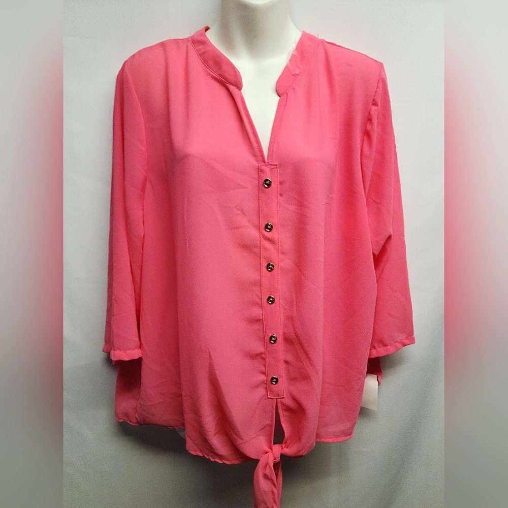 G&D Coral Blouse.  Sz 3x. New